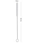 Nylon Long Straw Brush - 8-Inch, 10 Diameters