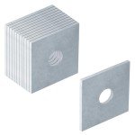 12 Pcs Square Flat Washers - 1/2" ID
