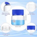 8-Pack 250 ml Borosilicate Glass Media Bottles