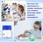 8-Pack 250 ml Borosilicate Glass Media Bottles