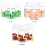50ml Clear Plastic Pill Bottles - Set of 4