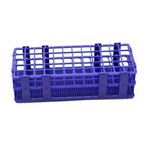 3-Pack Blue Detachable Test Tube Rack - 60 Holes