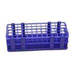 3-Pack Blue Detachable Test Tube Rack - 60 Holes