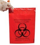 200pcs Biohazard Red Waste Bags, 9x13in