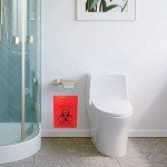 200pcs Biohazard Red Waste Bags, 9x13in