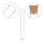 10 Pack PS Plastic Test Tubes with Corks