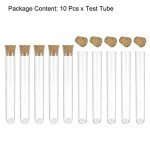 10 Pack PS Plastic Test Tubes with Corks
