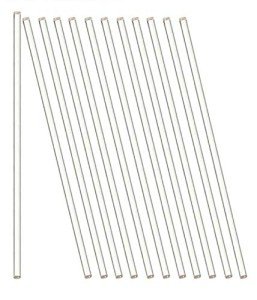 12-Pack 10-Inch Glass Stirring Rods for Labs