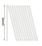 12-Pack 10-Inch Glass Stirring Rods for Labs