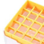 Centrifuge Tube Storage Box for 25 Tubes, Yellow