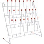 Wall-Mount Test Tube Drying Rack with 24 Pegs