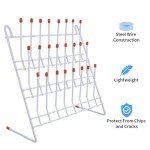 Wall-Mount Test Tube Drying Rack with 24 Pegs