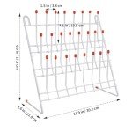 Wall-Mount Test Tube Drying Rack with 24 Pegs