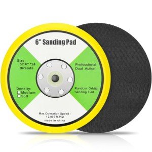 6 Inch DA Sander & Polisher Backing Plate Pad