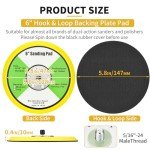 6 Inch DA Sander & Polisher Backing Plate Pad