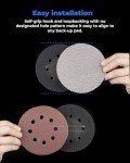 5-inch Dust-Free Mesh Sanding Discs (50pcs)