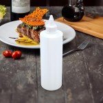 16 OZ Squeeze Bottles, 4 Pack Leak Proof