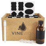 VINEVIDA 12 Pack Amber Glass Bottles with Accessories