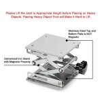 Stonylab 6x6 Inch Stainless Steel Lab Lift Jack