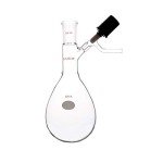 500mL Pear-Shaped Schlenk Flask with Vacuum Valve