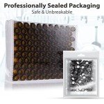 100 Pack 4ml Amber Glass Sample Vials