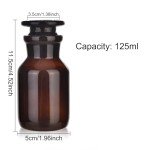Amber Borosilicate Glass Reagent Bottle 125ML