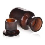 Amber Borosilicate Glass Reagent Bottle 125ML