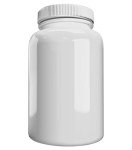 12 Pack White Pill Bottles with Lids - 300cc