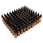 Amber Glass Dropper Bottles - 2oz, 80 Pack