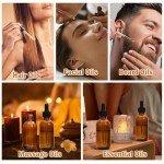 Amber Glass Dropper Bottles - 2oz, 80 Pack