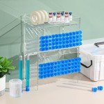 Acrylic Test Tube Rack with Storage Trays