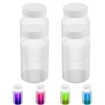 16 Oz Leak-Proof Plastic Sample Bottles - 4 Pcs