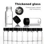 10PCS 5ml Clear Glass Sample Bottles with Caps