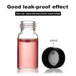 10PCS 5ml Clear Glass Sample Bottles with Caps