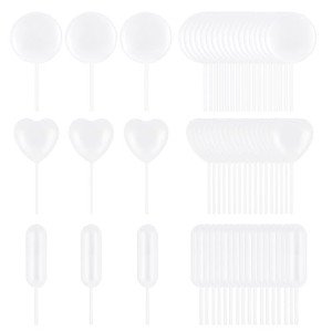 60 Pack Plastic Pipettes for Liquid Transfer