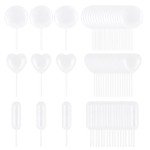 60 Pack Plastic Pipettes for Liquid Transfer