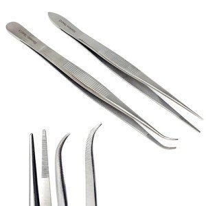 Micro Precision Surgical Forceps Set - 6 Inch Tweezers