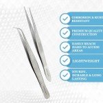 Micro Precision Surgical Forceps Set - 6 Inch Tweezers