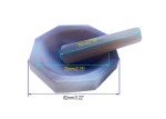 KOLAMOON 70mm Natural Agate Mortar and Pestle Set
