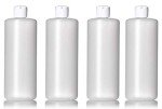 32 Oz Plastic Squeeze Bottles with Flip Caps (4 Pack)