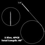 4 Pack Extra Long Straw Cleaner Brushes
