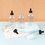 24 Pack 4oz Glass Bottles with Eye Droppers