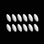 12-Pack PTFE Magnetic Stir Bars - 20mm