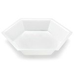 Hexagonal Weighing Boats, Disposable Polystyrene, 500 Count