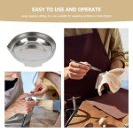 4-Pack Metal Weighing Pans for Lab and Food