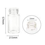 20ML Clear Glass Sample Vials with Screw Caps