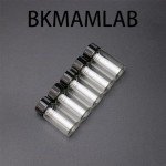 30-Pack Small Clear Glass Vials with Caps