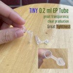 100-Pack 0.2ml Microcentrifuge Tubes with Snap Caps