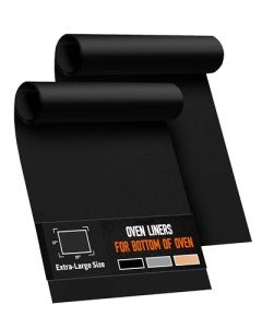 Large Heavy Duty Non-Stick Oven Liners - 2 Pack