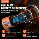 VEVOR Dual Laser Non-Contact Infrared Thermometer
